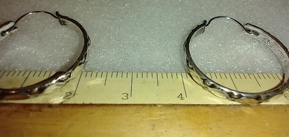 Beau sterling earrings - Picture 2 of 7